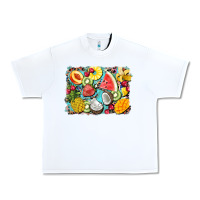 White summer fruits background Urban Heavy Tee - BarkalooDesign