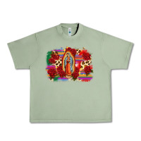 Oil Green Our Lady of Guadalupe Urban Heavy Tee - CTS Tumbler Store