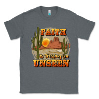 Charcoal Heather faith is trusting the unseen Classic Tee - JahusDesignShop