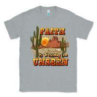 Heather Grey faith is trusting the unseen Classic Tee - JahusDesignShop
