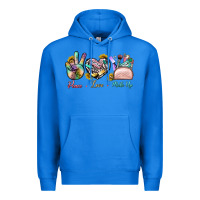 True Royal Peace Love Make Up Premium Hoodie - BundleAndBundleShop