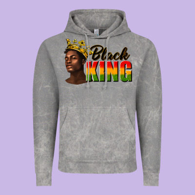 Vintage Hoodie afro man black king