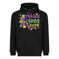 Black mardi gras cutie Heavyweight Hoodie - MaliasSmallBusiness
