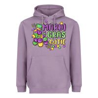 Lavender mardi gras cutie Heavyweight Hoodie - MaliasSmallBusiness