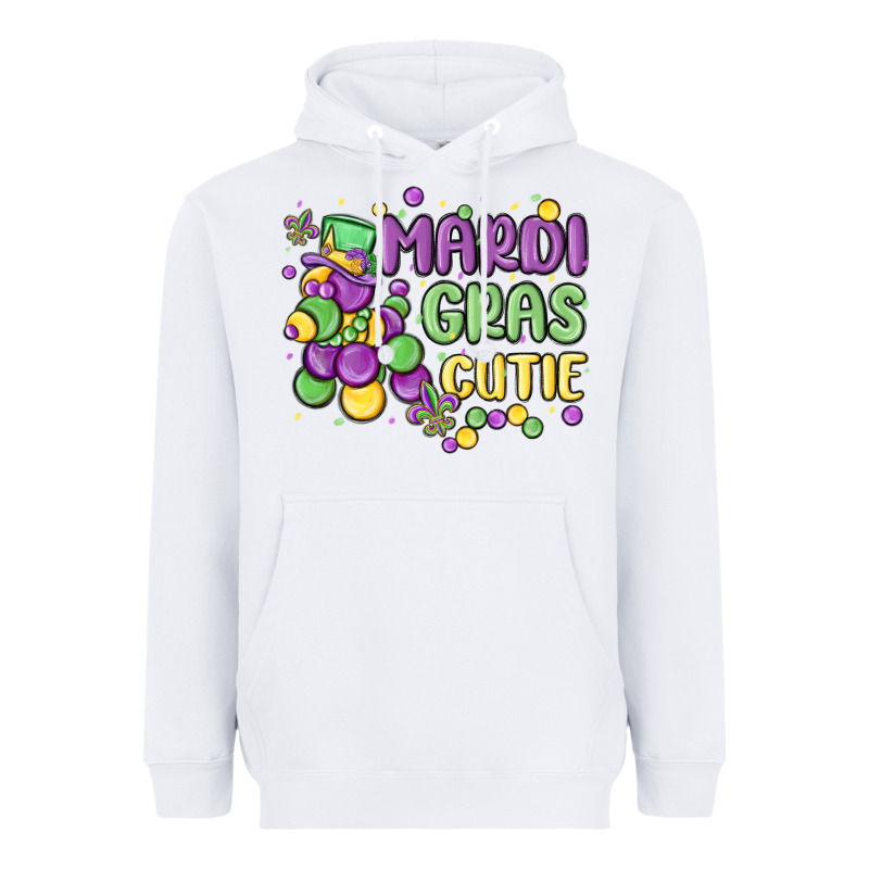 Mardi Gras Cutie Heavyweight Hoodie by MaliasSmallBusiness | Teevron