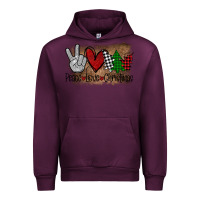 Mauve Wine Peace Love Christmas Urban Hoodie - Bettercallsaul