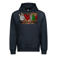 Navy Peace Love Christmas Urban Hoodie - Bettercallsaul
