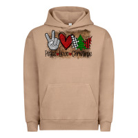 Pigment Burro Peace Love Christmas Urban Hoodie - Bettercallsaul