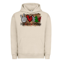 Pigment French Oak Peace Love Christmas Urban Hoodie - Bettercallsaul