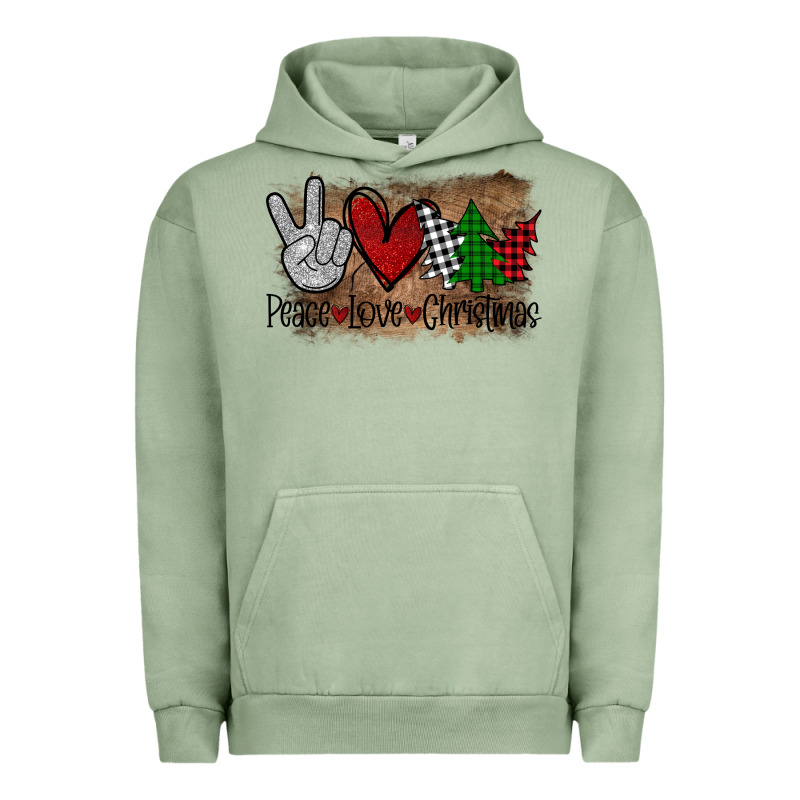 Peace Love Christmas Urban Hoodie by Bettercallsaul | Teevron