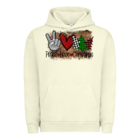 Pigment Pistachio Peace Love Christmas Urban Hoodie - Bettercallsaul
