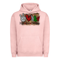 Pigment Salmon Peace Love Christmas Urban Hoodie - Bettercallsaul
