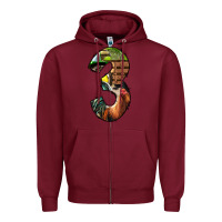 Burgundy farm life alphabet numbers 3 Zipper Hoodie - BundleAndBundleShop