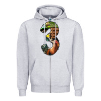 Heather Grey farm life alphabet numbers 3 Zipper Hoodie - BundleAndBundleShop