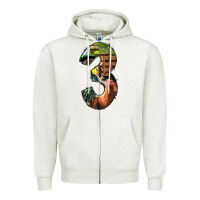 Oatmeal Heather farm life alphabet numbers 3 Zipper Hoodie - BundleAndBundleShop
