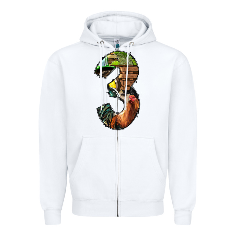 Farm Life Alphabet Numbers 3 Zipper Hoodie by BundleAndBundleShop | Teevron