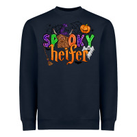 Navy spooky heifer Heavyweight Sweatshirt - Zillion Design Studio