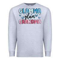 Heather Grey glamma glam grandma Premium Sweatshirt - MaliasSmallBusiness