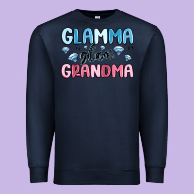 Glamma Glam Grandma Premium Sweatshirt Designed By Maliassmallbusiness