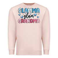 Pale Pink glamma glam grandma Premium Sweatshirt - MaliasSmallBusiness