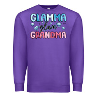Purple glamma glam grandma Premium Sweatshirt - MaliasSmallBusiness