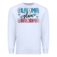 White glamma glam grandma Premium Sweatshirt - MaliasSmallBusiness