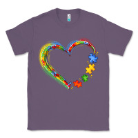 Lavender autism heart Classic Tee - JahusDesignShop