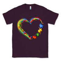 Plum autism heart Classic Tee - JahusDesignShop