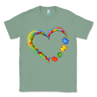 Sage autism heart Classic Tee - JahusDesignShop