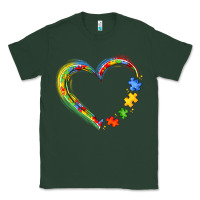 Sports Green autism heart Classic Tee - JahusDesignShop