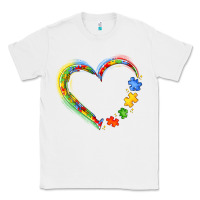White autism heart Classic Tee - JahusDesignShop