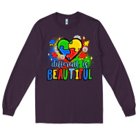 Plum different is beautiful Long Sleeve Tee - JahusDesignShop