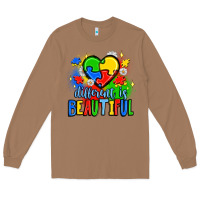 Toasted Coconut different is beautiful Long Sleeve Tee - JahusDesignShop
