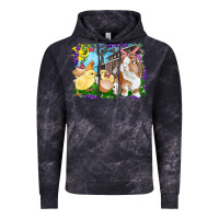 Cloud Black Easter Farm Chicks And Bunny Vintage Hoodie - RanaPortraitStore