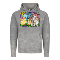 Cloud Rock Easter Farm Chicks And Bunny Vintage Hoodie - RanaPortraitStore