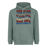 Sage our flag Heavyweight Hoodie - MaliasSmallBusiness