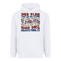 White our flag Heavyweight Hoodie - MaliasSmallBusiness