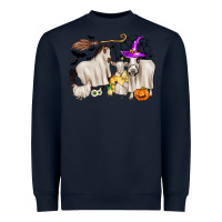 Navy halloween farm animals Heavyweight Sweatshirt - Zillion Design Studio