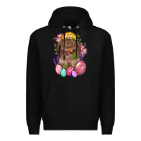 Black Rabbit And Carrot Easter Premium Hoodie - BundleAndBundleShop