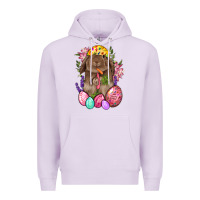 Lilac Rabbit And Carrot Easter Premium Hoodie - BundleAndBundleShop