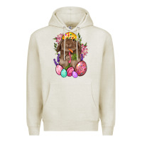 Oatmeal Heather Rabbit And Carrot Easter Premium Hoodie - BundleAndBundleShop