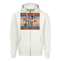 Oatmeal Heather western usa soldier love tumbler Zipper Hoodie - Artiststas