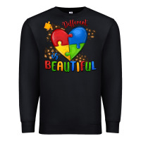 Black different is beautiful autism Premium Sweatshirt - MaliasSmallBusiness