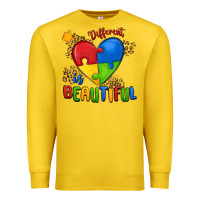 Lemon different is beautiful autism Premium Sweatshirt - MaliasSmallBusiness