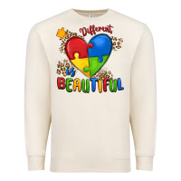 Different Is Beautiful Autism Premium Sweatshirt | Teevron