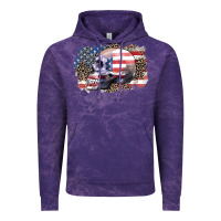 Cloud Purple american skull Vintage Hoodie - Zillion Design Studio