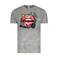 Cloud Rock race lips Vintage Tee - Zillion Design Studio