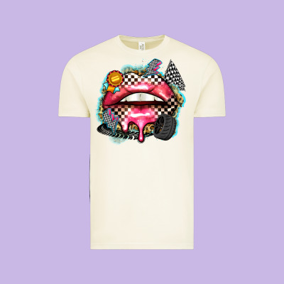 Race Lips Vintage Tee Designed By Zillion Design Studio