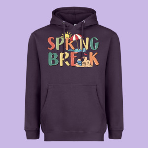 Spring Break Heavyweight Hoodie Designed By Maliassmallbusiness