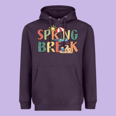 Spring Break Heavyweight Hoodie Designed By Maliassmallbusiness